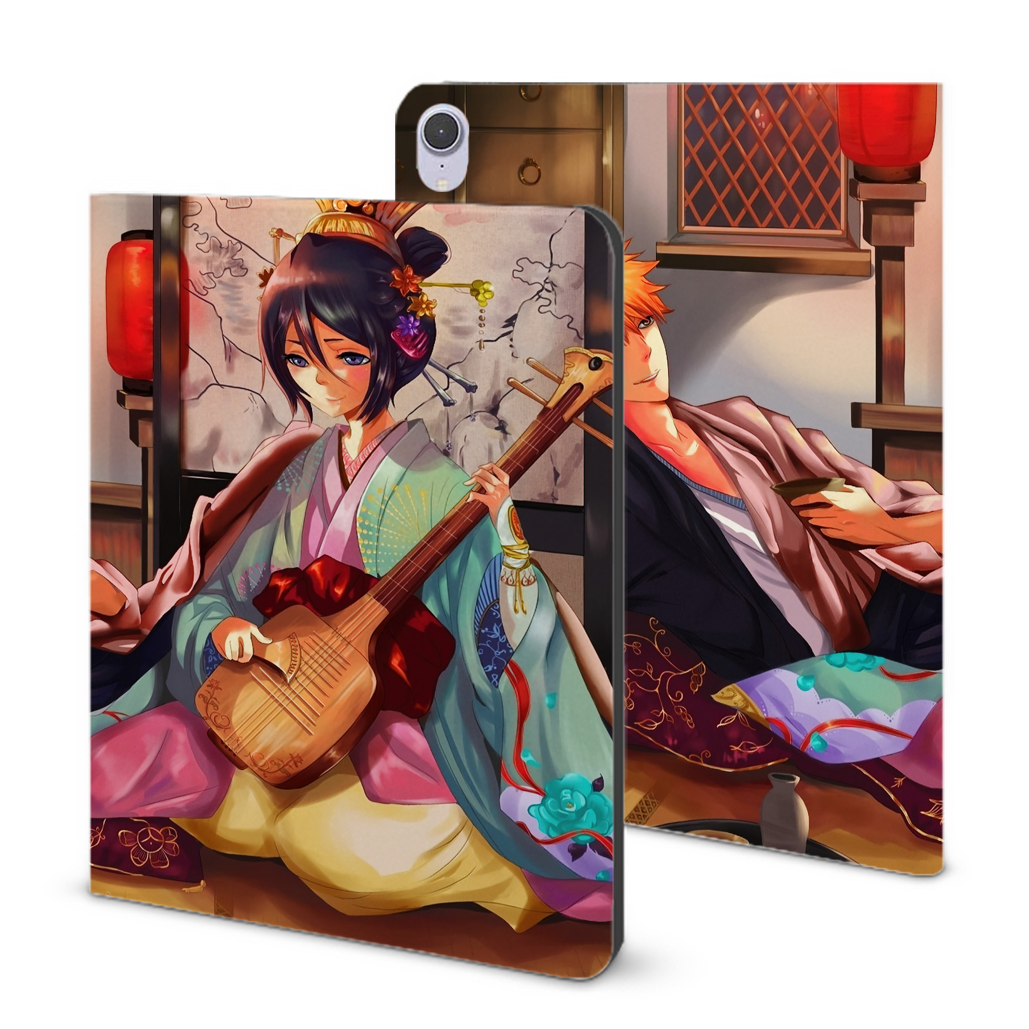 （画像用） ブリーチ BLEACH IPad ケース ブック型 PUレザー TPU 耐衝撃 軽量 薄型 ペン収納なし 全面保護 IPad 各モデル対応